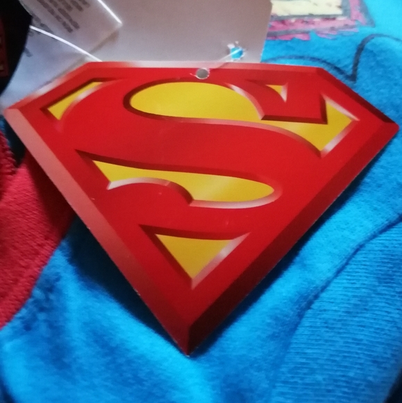 🔥SALE🔥 Superman DC Comics Baby 2 Pc Pajamas Pajama Set NWT Size 0-3M - Picture 8 of 8